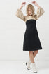Image 3 of Pure linen dress Malvina in Black light sand from Baltic Linen
